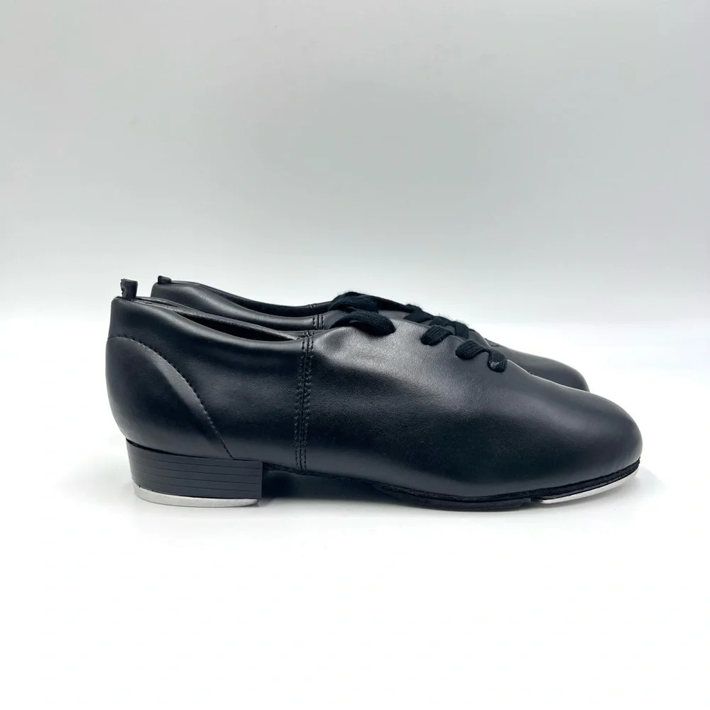 Capezio Womens Size 5 Fluid Black Lace Up Tap‎ Dance Shoes Style Model CG17